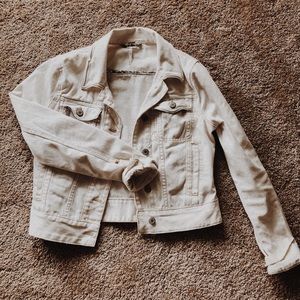 Free People Off White Denim Jacket